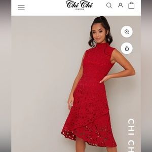 ChiChi London Lace Midi Dress